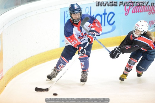 2015-01-24 Diavoli Sesto-Hockey Milano Rossoblu U14 0297 Andrea Tulliani